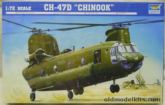Trumpeter 1/72 CH-47D Chinook, 01622 plastic model kit